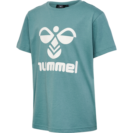 hmlTRES T-SHIRT S/S 2-PK, MINERAL BLUE/DECO ROSE hmlTRES T-SHIRT S/S 2-PK, MINERAL BLUE/DECO ROSE, packshot
