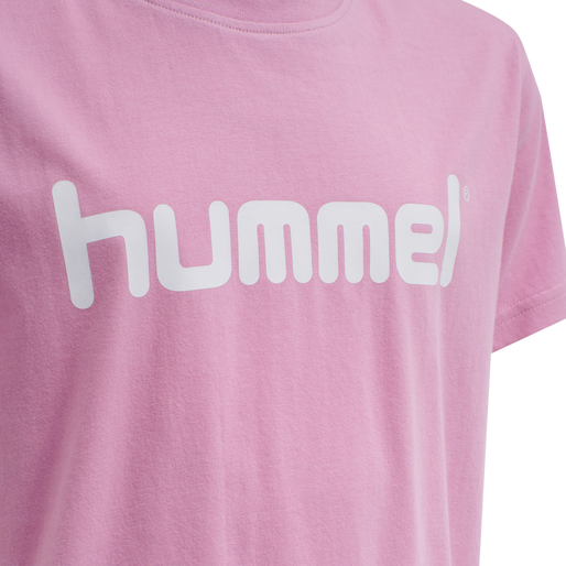 HUMMEL GO KIDS COTTON LOGO T-SHIRT S/S, COTTON CANDY HUMMEL GO KIDS COTTON LOGO T-SHIRT S/S, COTTON CANDY, packshot