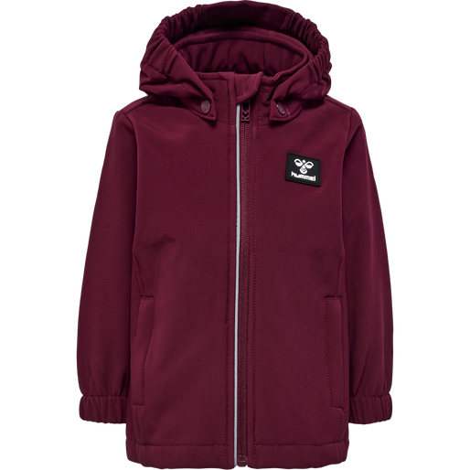 hmlMARS TEX MINI SOFTSHELL JACKET, WINDSOR WINE, packshot