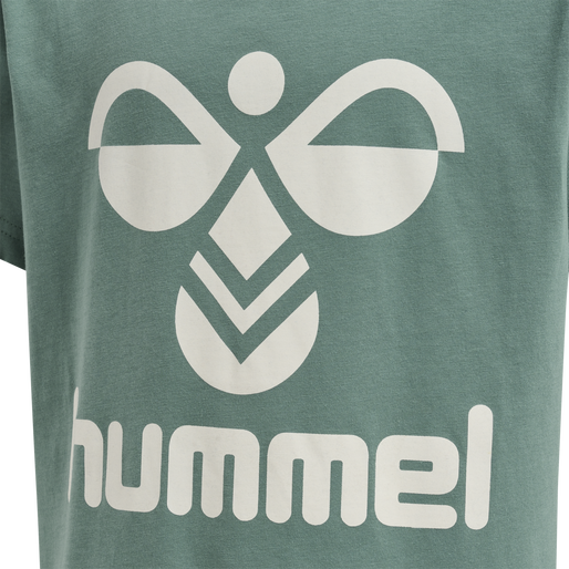 hmlTRES T-SHIRT S/S, MINERAL BLUE, packshot