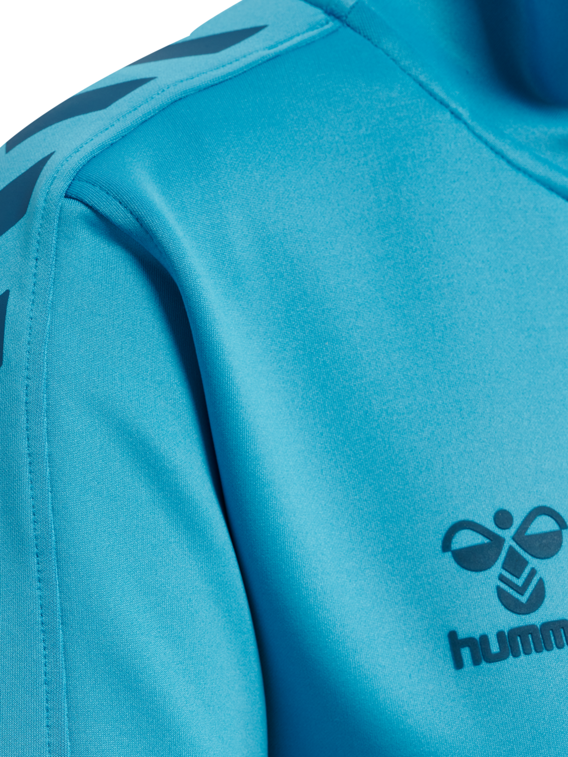 hmlCORE XK HALF ZIP SWEAT WOMAN, BLUE DANUBE, packshot