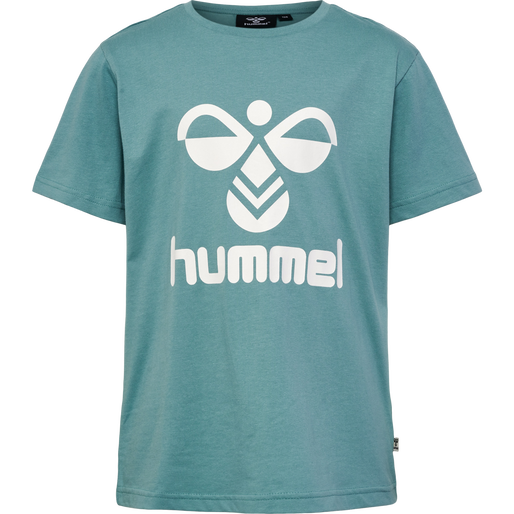 hmlTRES T-SHIRT S/S 2-PK, MINERAL BLUE/DECO ROSE hmlTRES T-SHIRT S/S 2-PK, MINERAL BLUE/DECO ROSE, packshot
