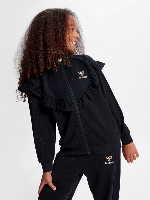 hmlMAGDA ZIP JACKET, BLACK, model