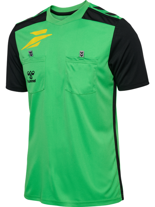 FFHB NEW REFEREE JERSEY S/S, POISON GREEN WO SPONSOR FFHB NEW REFEREE JERSEY S/S, POISON GREEN WO SPONSOR, packshot