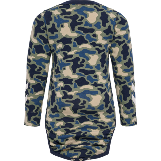 hmlSTEEN AOP BODY L/S, VETIVER, packshot