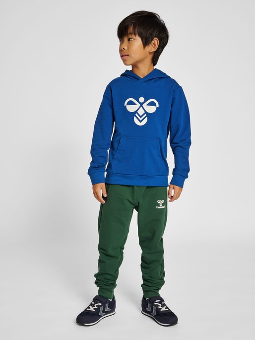 hmlCUATRO HOODIE, NAVY PEONY, model