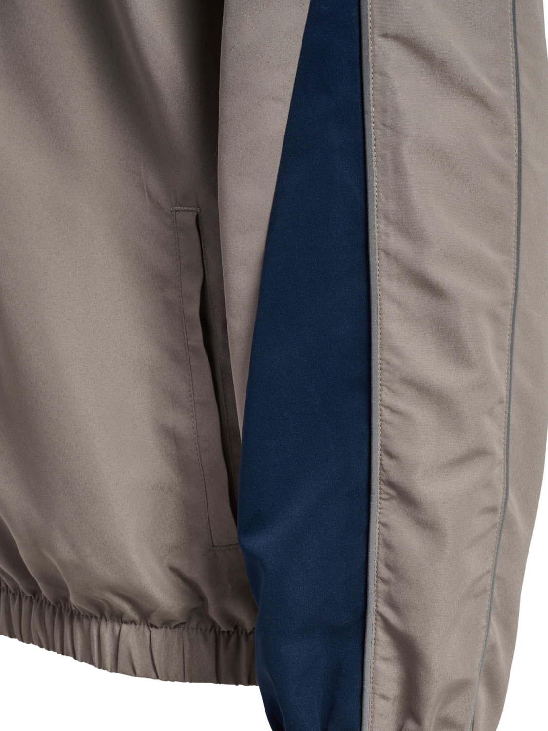 hmlLOOSE TRACK JACKET TOPSCORER, ROCK RIDGE/DRESS BLUES, packshot