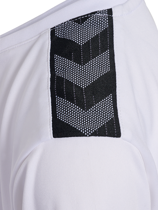 hmlAUTHENTIC PL JERSEY S/S KIDS, WHITE/TRUE RED, packshot