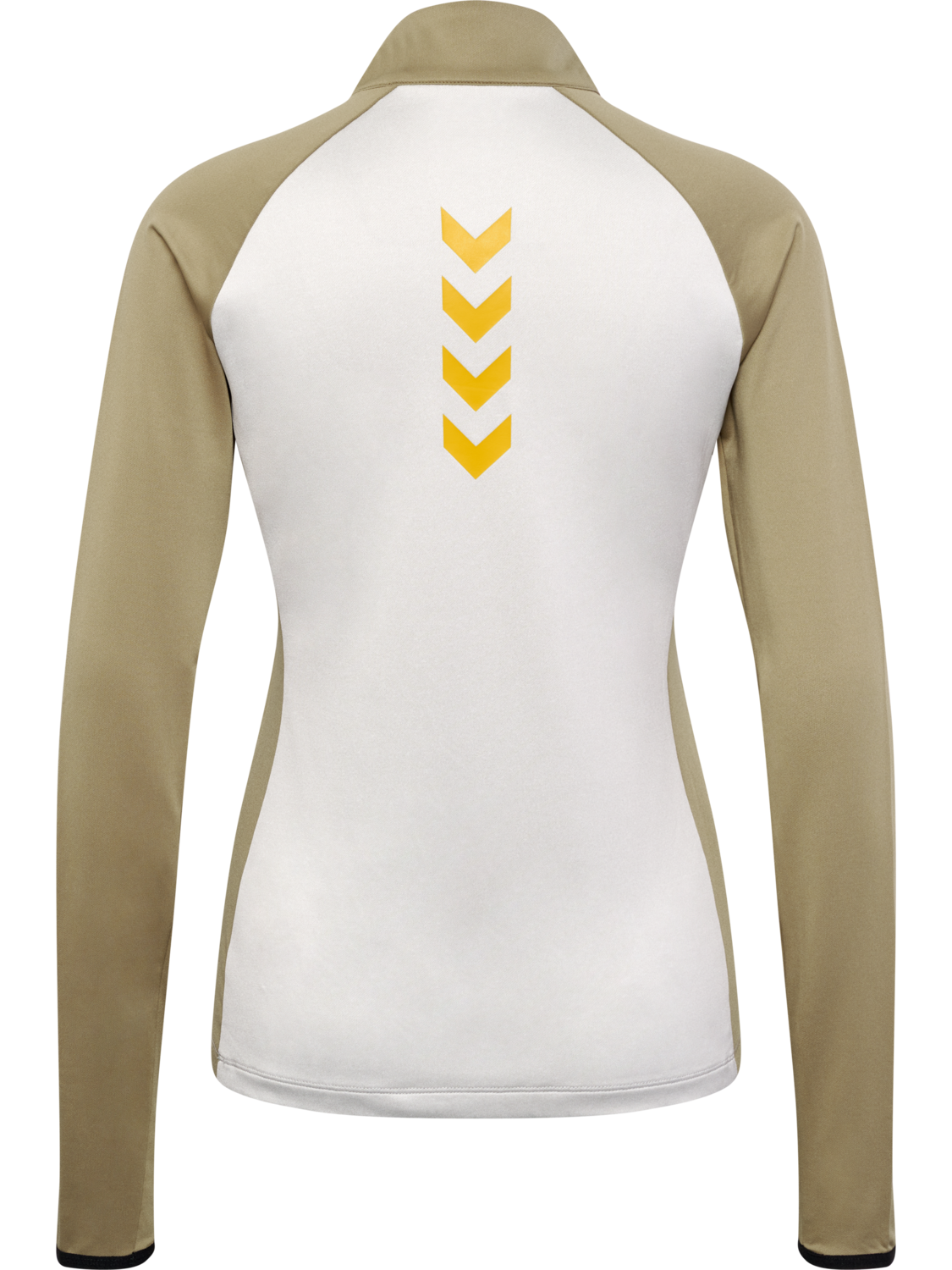 hmlSPRINT MELANGE HALF ZIP WOMAN, OYSTER MUSHROOM, packshot