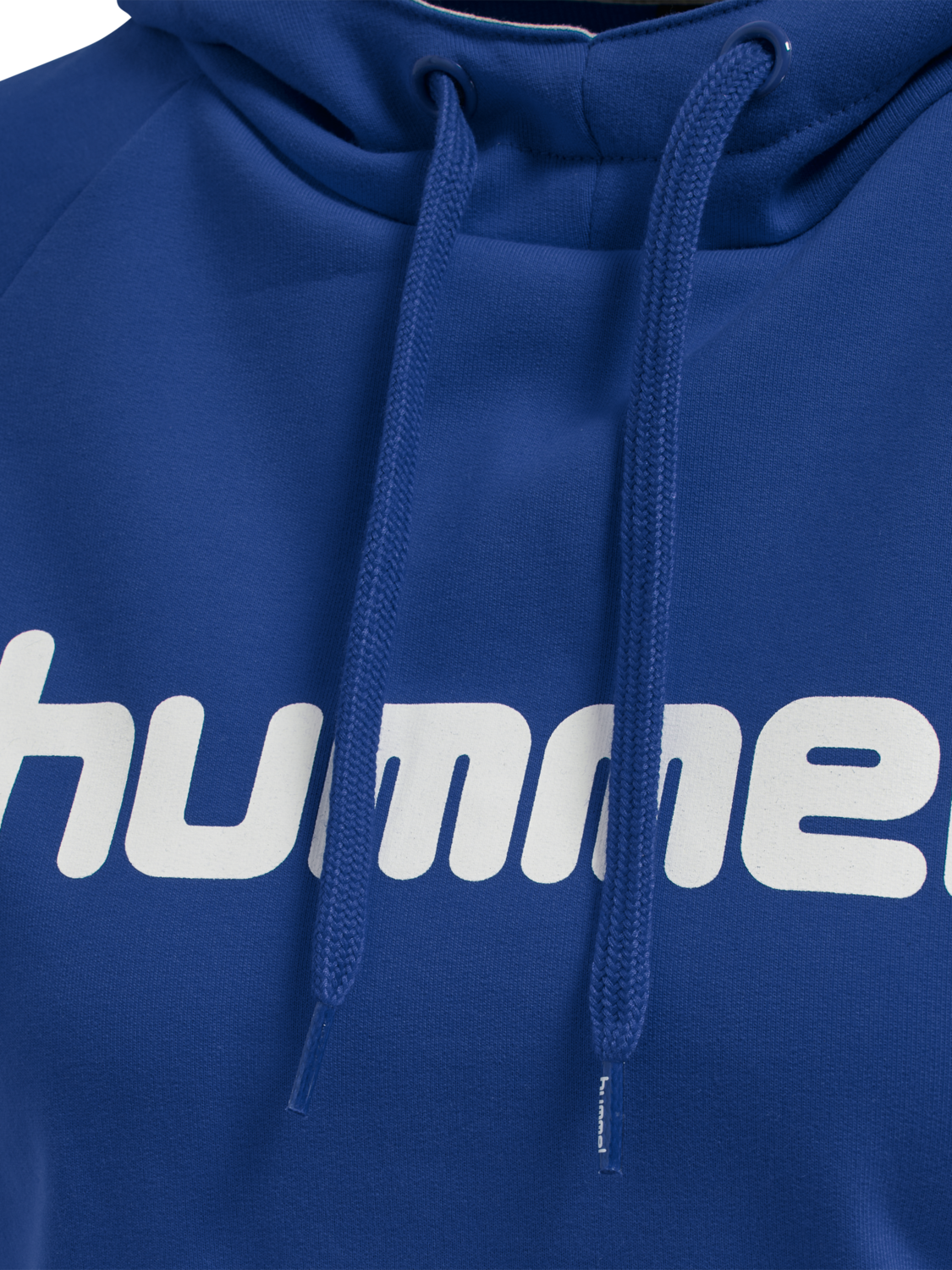 HUMMEL GO COTTON LOGO HOODIE WOMAN, TRUE BLUE, packshot