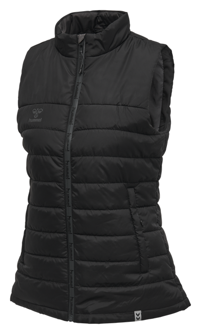 hmlNORTH WAISTCOAT WOMAN, BLACK/ASPHALT, packshot