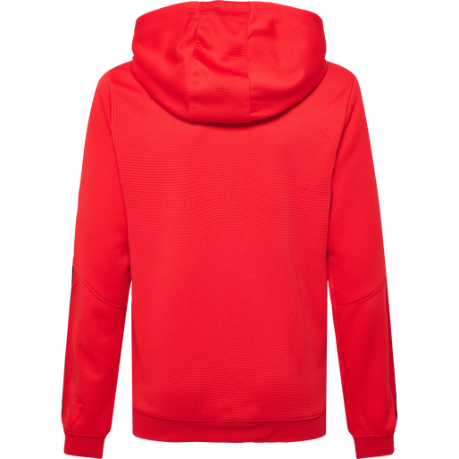 hmlAUTHENTIC KIDS POLY HOODIE, TRUE RED, packshot