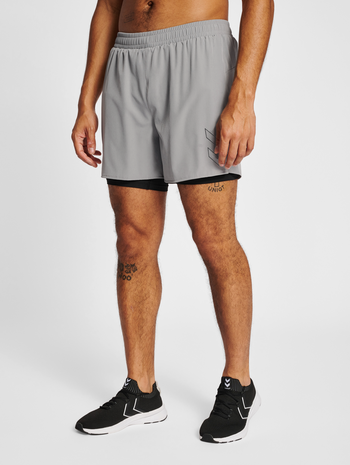 hmlMT FAST 2 IN 1 SHORTS, SHARKSKIN, model