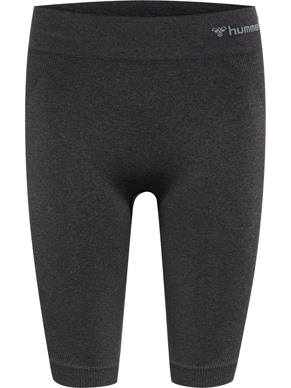 hmlCI SEAMLESS CYCLING SHORTS, BLACK MELANGE, packshot