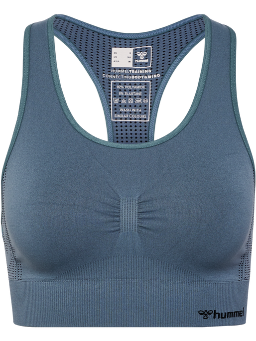 hmlMT SHAPING SEAMLESS SPORTS TOP, STORMY WEATHER, packshot