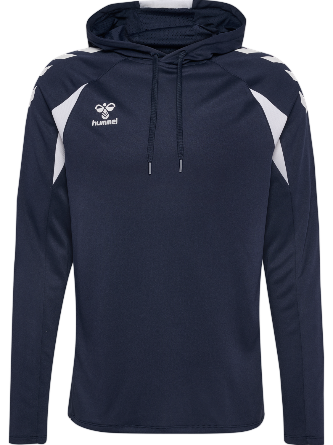 hmlCORE 2.0 HOODIE, MARINE/WHITE, packshot