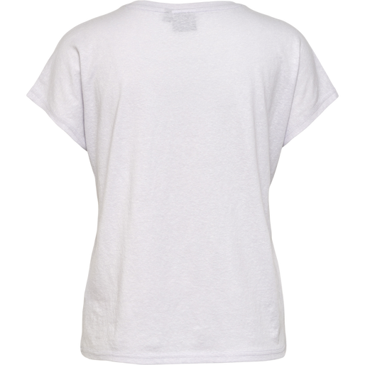 hmlZANDRA T-SHIRT, LIGHT GREY MELANGE, packshot
