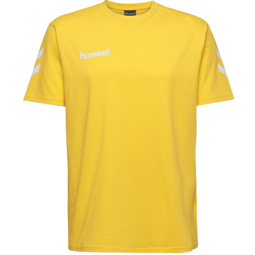 HUMMEL GO KIDS COTTON T-SHIRT S/S, SPORTS YELLOW, packshot