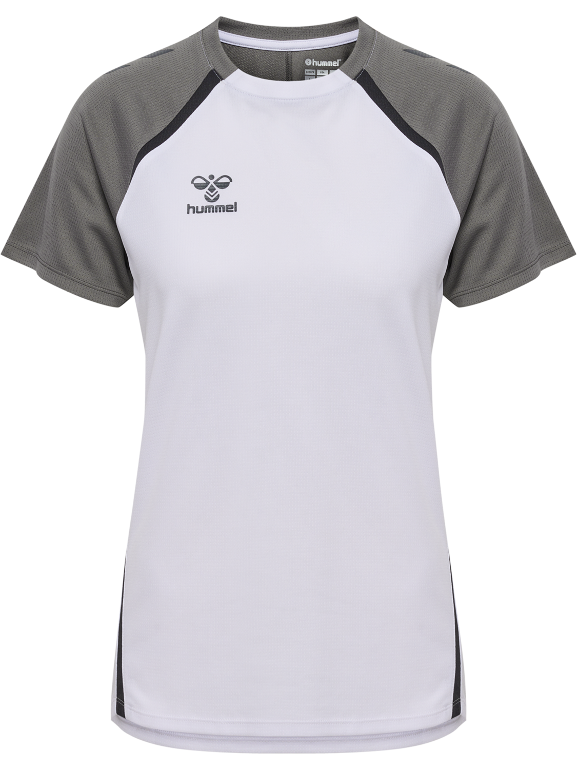 hmlLEAD 2.0 JERSEY S/S WOMAN, WHITE/STEEL GRAY, packshot