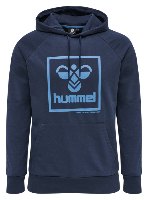 hmlISAM HOODIE, BLACK IRIS, packshot