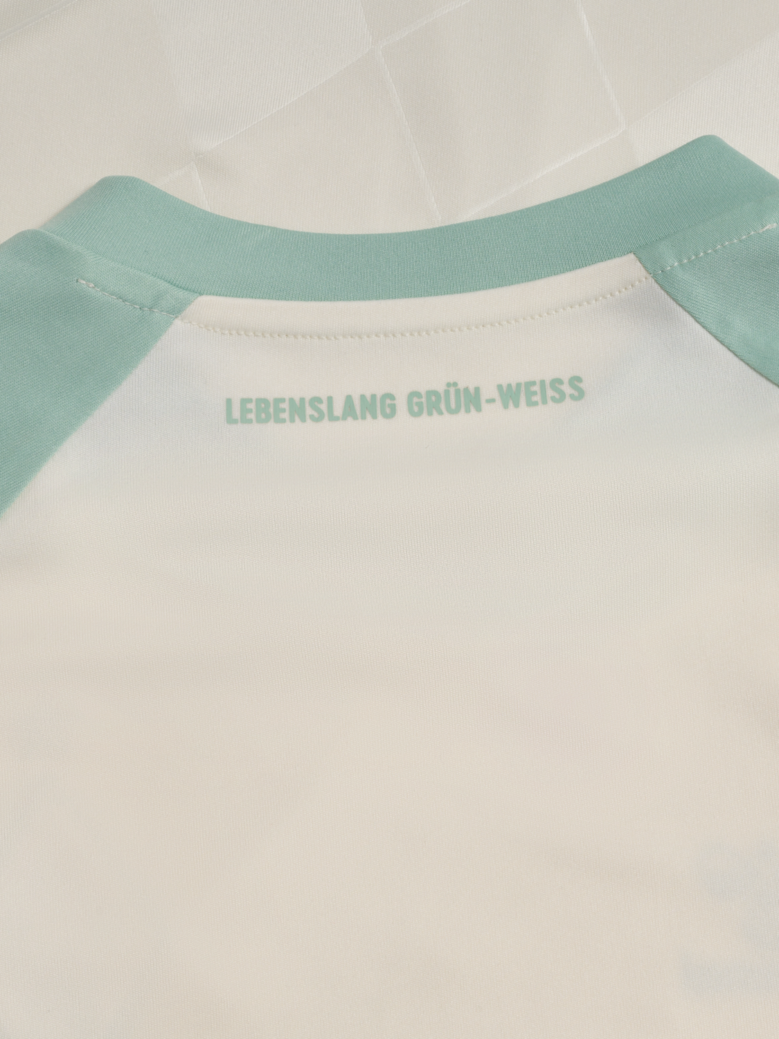 WER 24/25 AWAY JERSEY S/S KIDS, MARSHMELLOW/SILT GREEN, packshot