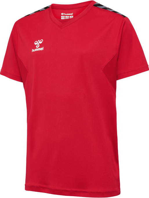 hmlAUTHENTIC PL JERSEY S/S KIDS, TRUE RED, packshot