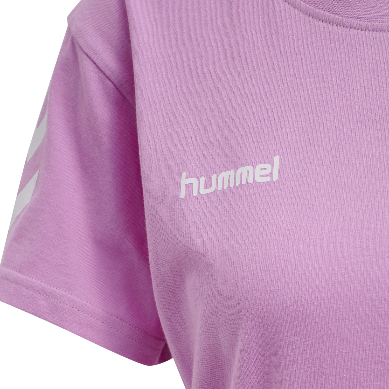 HUMMEL GO COTTON T-SHIRT WOMAN S/S, ORCHID, packshot