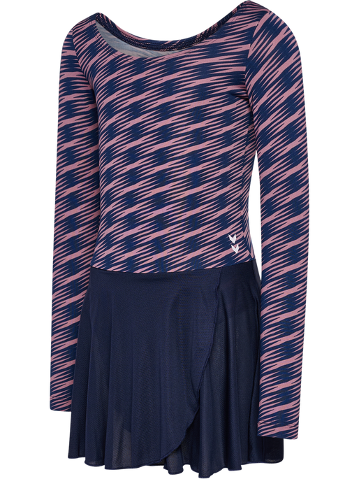 hmlJR MIX GYMSUIT L/S, WISTFUL MAUVE hmlJR MIX GYMSUIT L/S, WISTFUL MAUVE, packshot