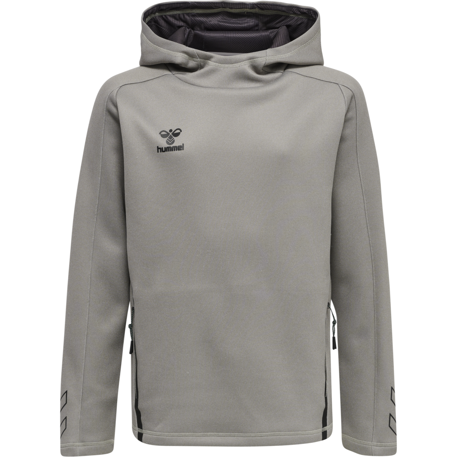 hmlCIMA XK HOODIE KIDS, GREY MELANGE, packshot