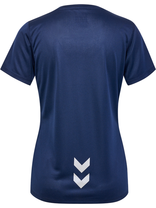 hmlRUN JERSEY S/S WOMAN, BLACK IRIS, packshot