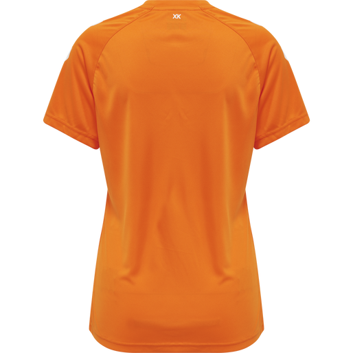 hmlCORE XK CORE POLY TEE  S/S WOMAN, ORANGE TIGER, packshot