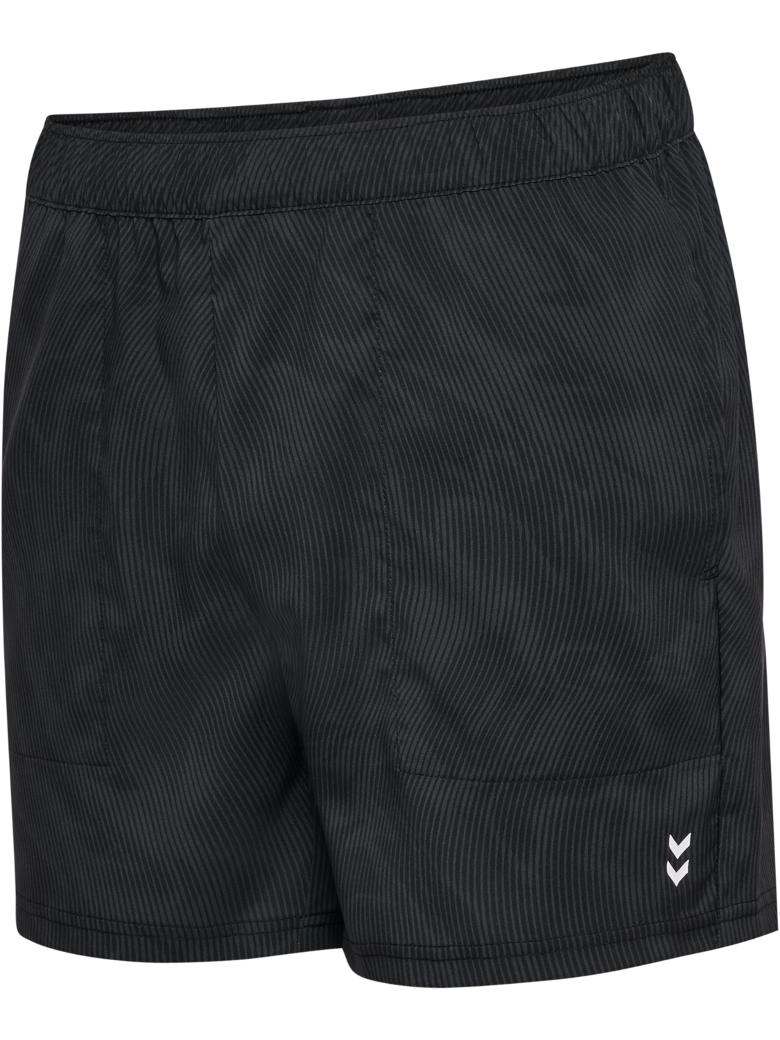 hmlPULSE AOP WORKOUT SHORTS, BLACK/EBONY, packshot