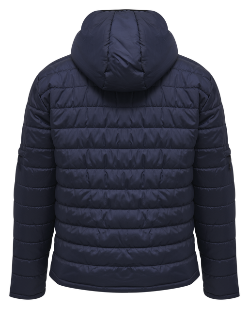 hmlNORTH QUILTED HOOD JACKET, MARINE, packshot