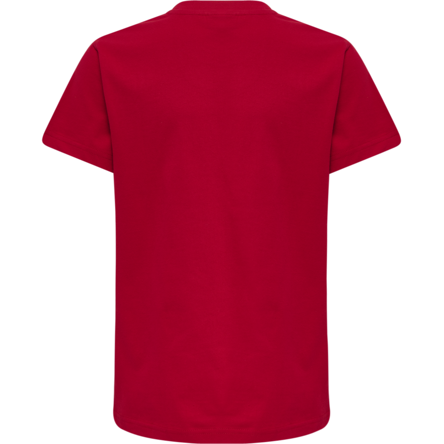 hmlRED BASIC T-SHIRT S/S KIDS, TANGO RED, packshot