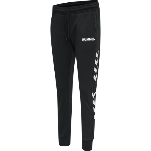 hmlLEGACY POLY WOMAN REGULAR PANTS, BLACK, packshot