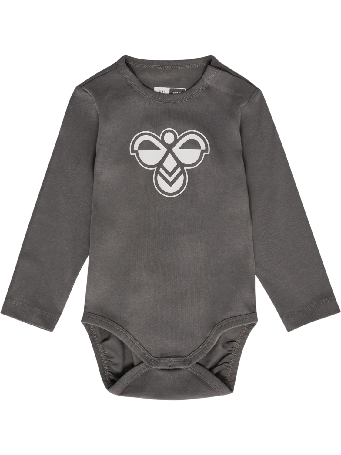hmlMINI LOGO BODY L/S, DARK GULL GRAY, packshot