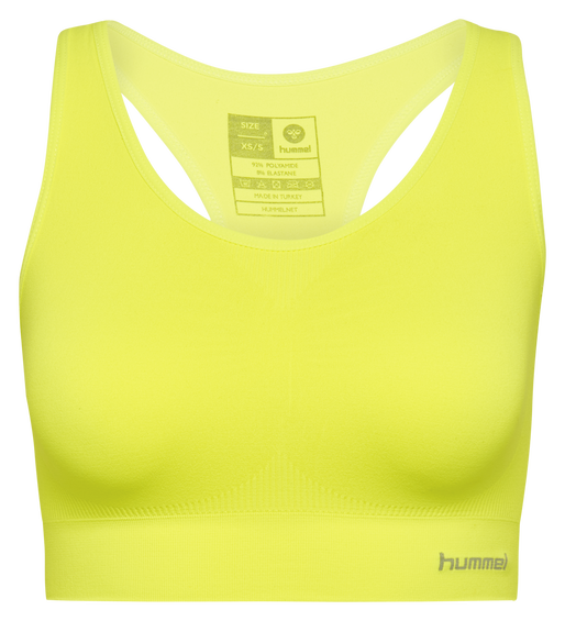 SUE SEAMLESS SPORTS TOP, SAFETY YELLOW, packshot