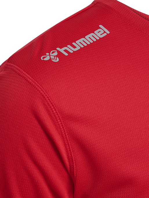 hmlRUN JERSEY S/S, TANGO RED, packshot
