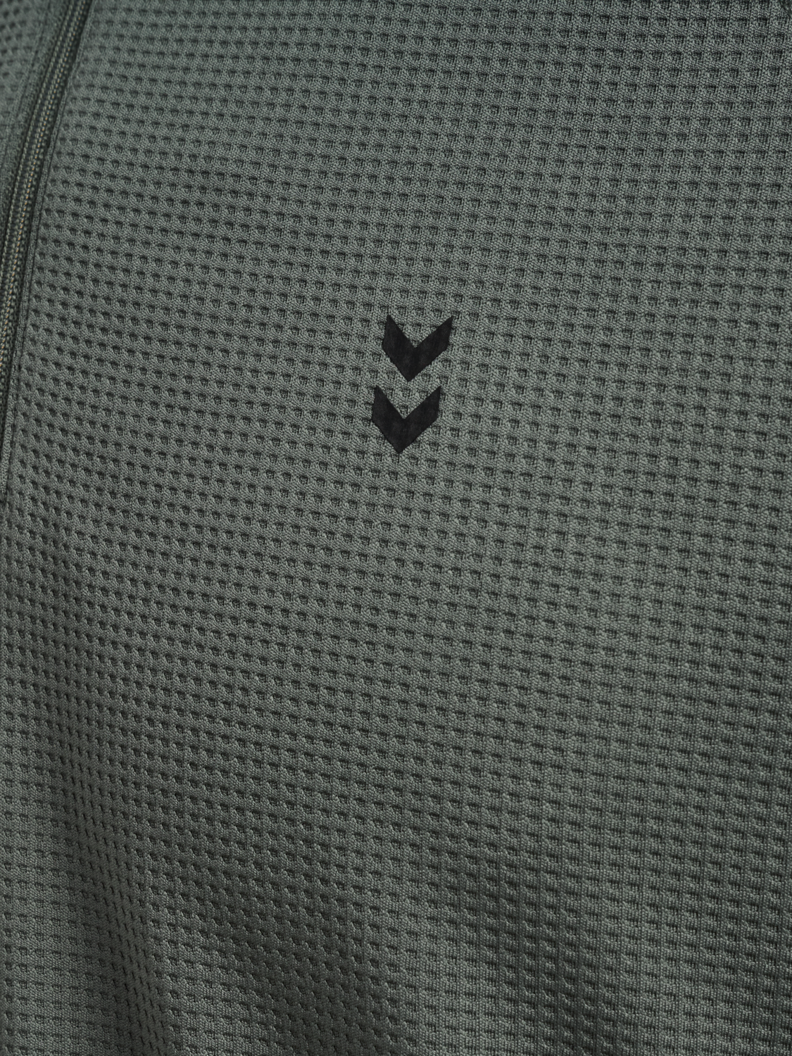 hmlPULSE HALF ZIP MIDLAYER, CASTOR GRAY, packshot