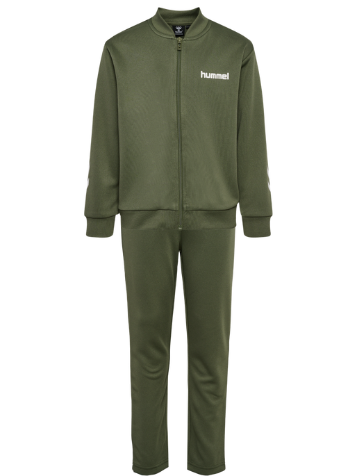 hmlTUKAS TRACKSUIT, DUSTY OLIVE, packshot