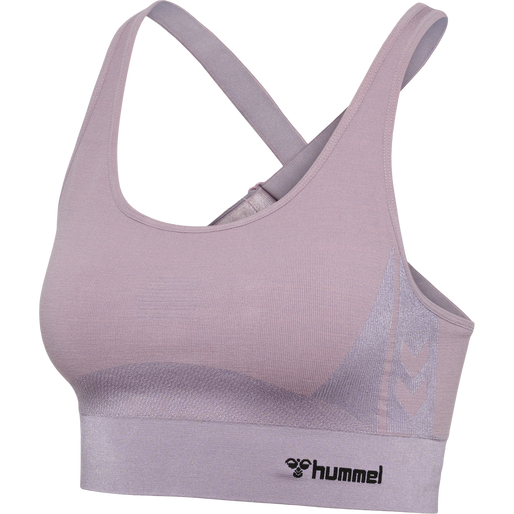 hmlCLEA SEAMLESS  SPORTS TOP, NIRVANA MELANGE, packshot
