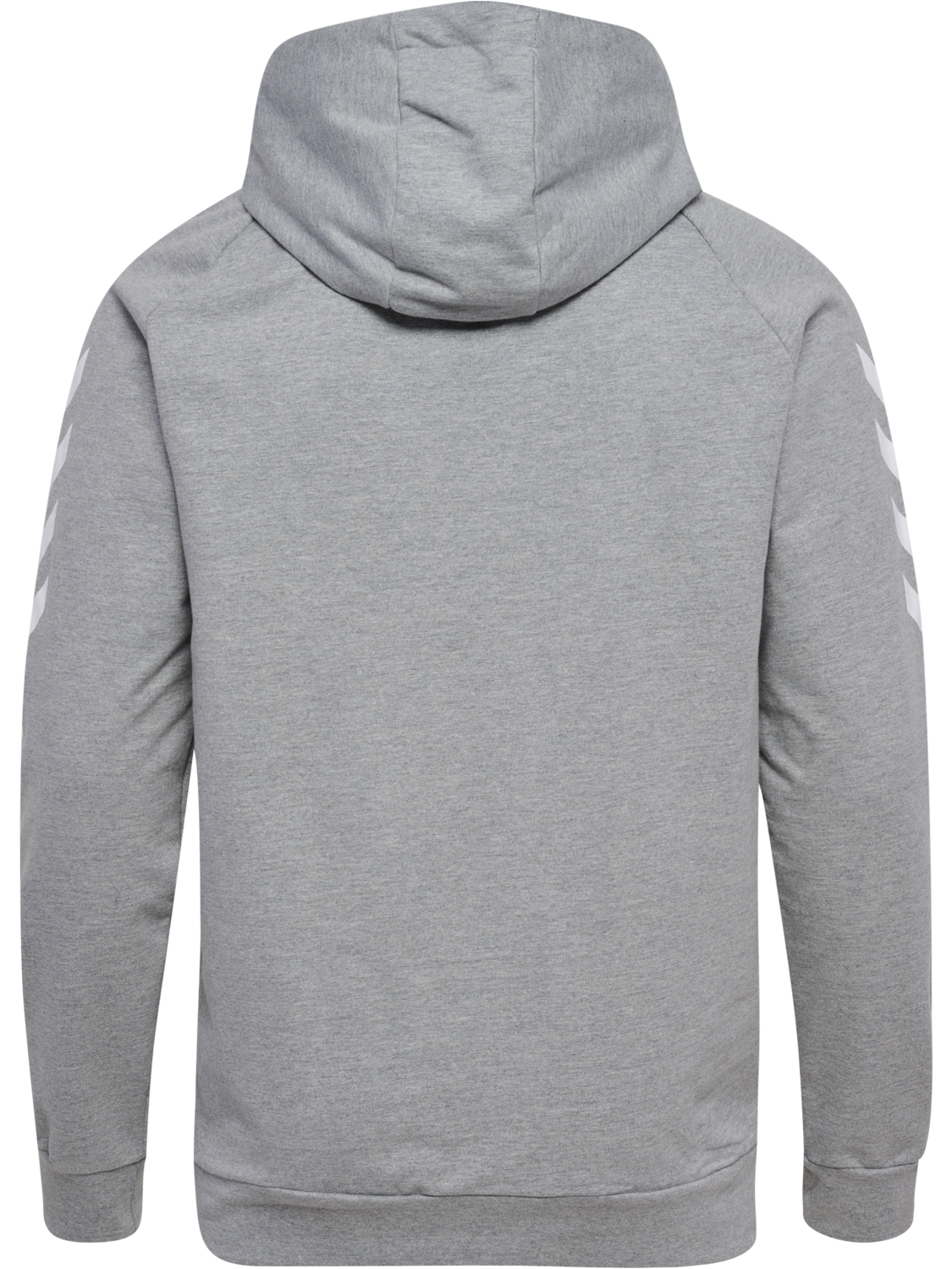 HUMMEL GO COTTON ZIP HOODIE, GREY MELANGE, packshot