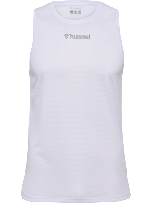 hmlRUN SINGLET S/L, WHITE, packshot