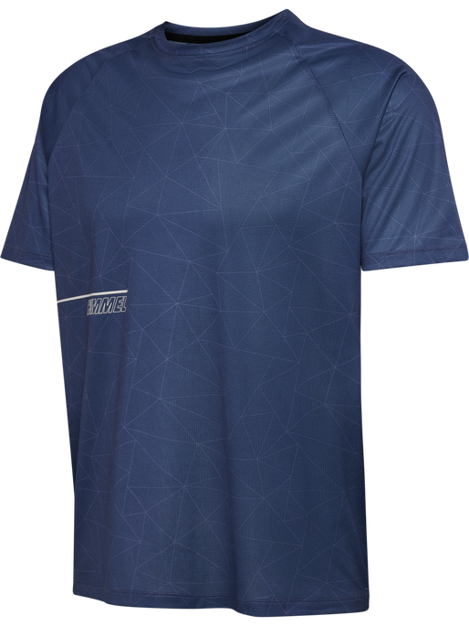 hmlCOURT AOP LIGHT WEIGHT T-SHIRT, INSIGNIA BLUE hmlCOURT AOP LIGHT WEIGHT T-SHIRT, INSIGNIA BLUE, packshot
