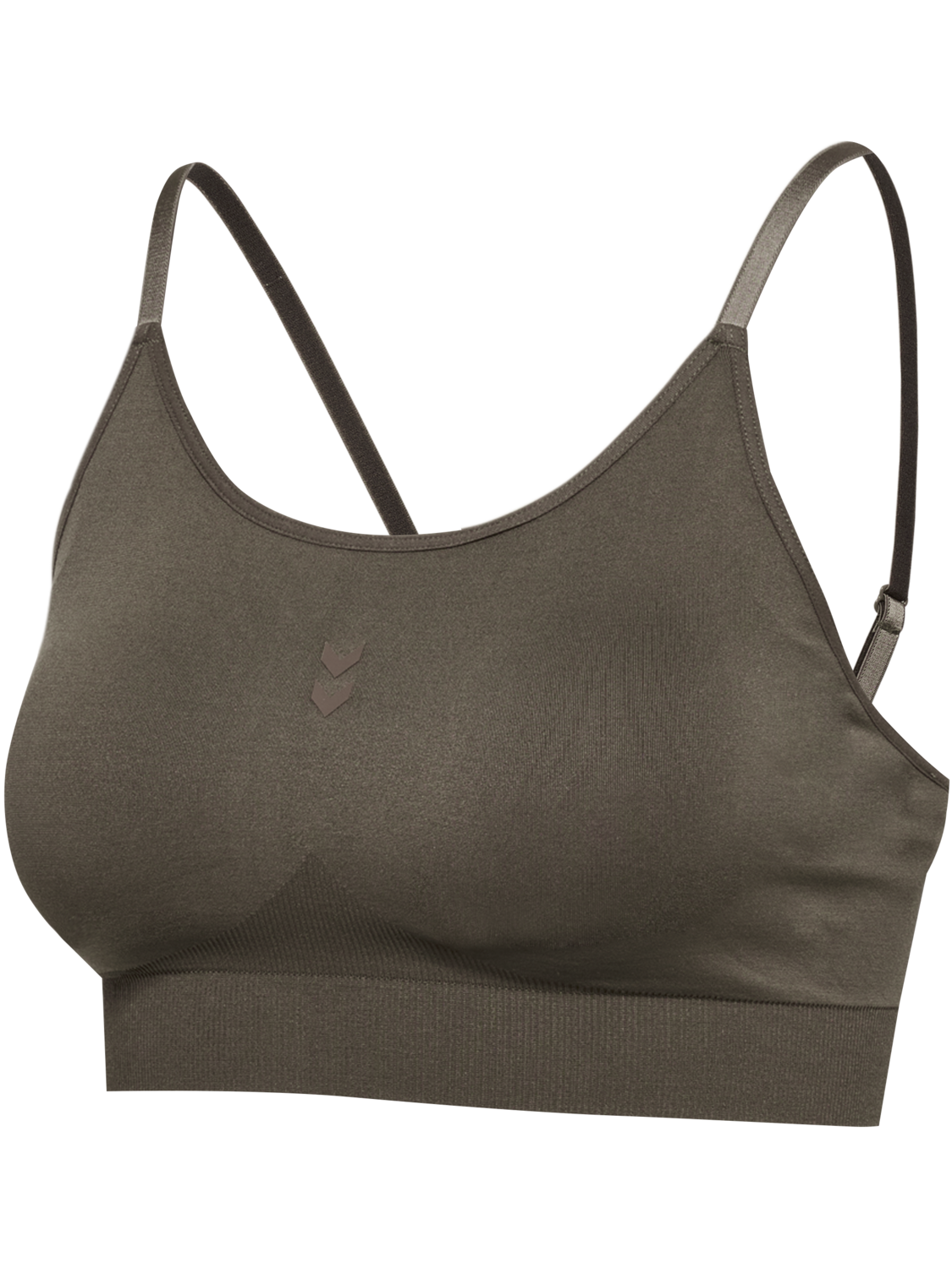 hmlFLOW PADDED BRA, MAJOR BROWN, packshot