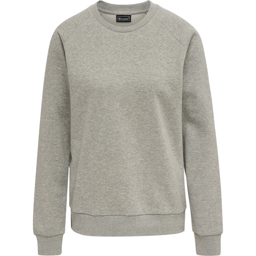 hmlRED CLASSIC SWEATSHIRT WOMAN, GREY MELANGE hmlRED CLASSIC SWEATSHIRT WOMAN, GREY MELANGE, packshot