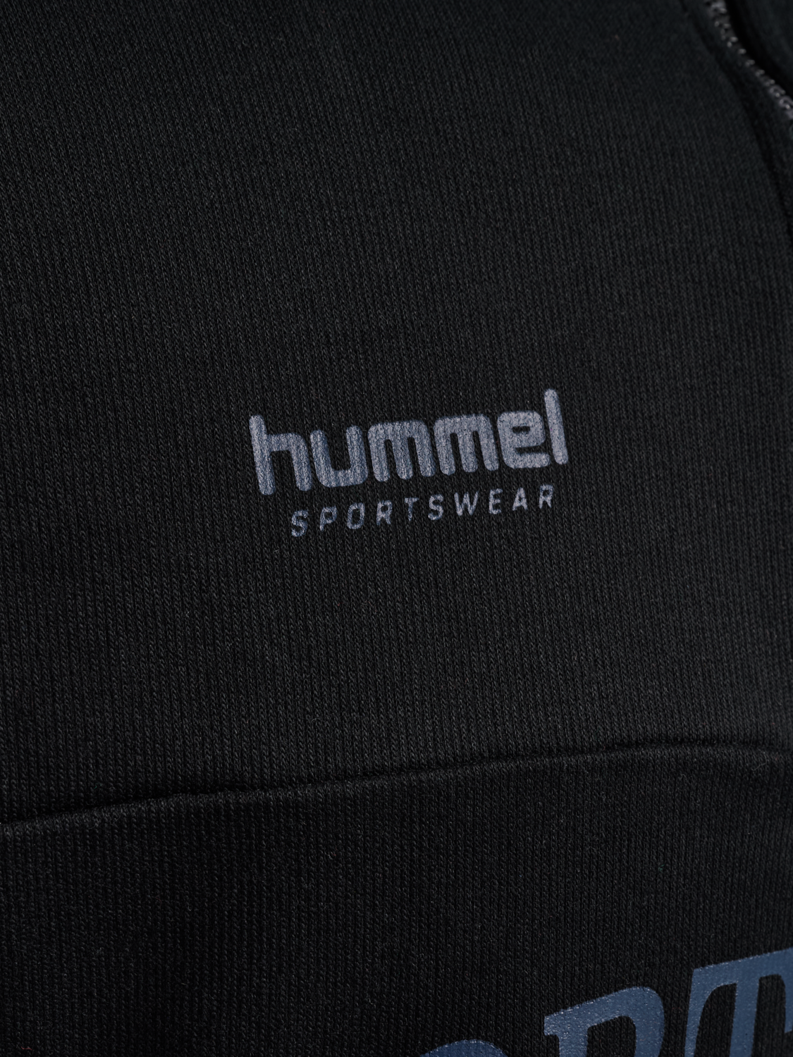 hmlOVERSIZED HALFZIP SW, BLACK/EBONY, packshot