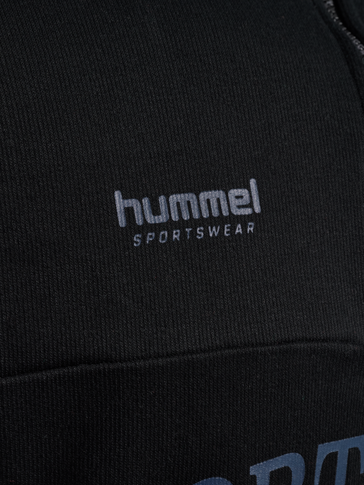hmlOVERSIZED HALFZIP SW, BLACK/EBONY hmlOVERSIZED HALFZIP SW, BLACK/EBONY, packshot