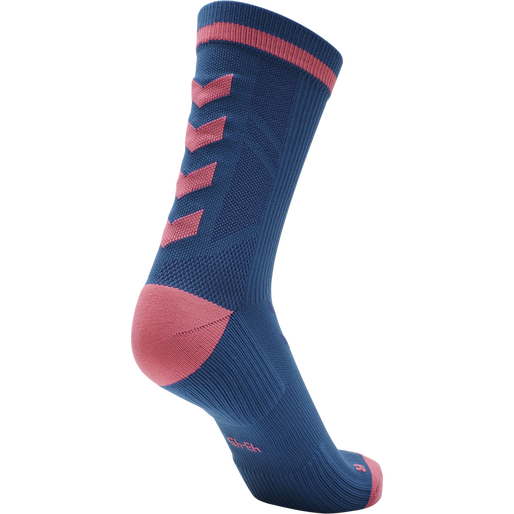 ELITE INDOOR SOCK LOW PA, BLUE CORAL/TEA ROSE, packshot