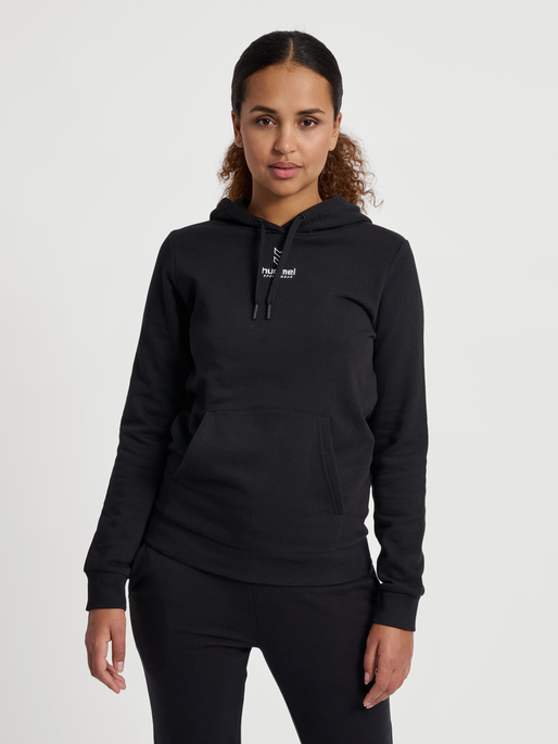 hmlOLIVIA HOODIE, BLACK, model